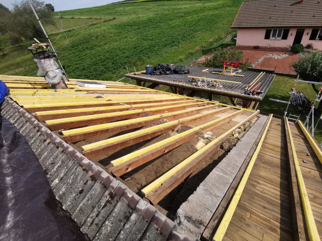 Redressage de la toiture